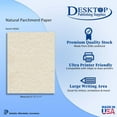65lb Natural Parchment Cardstock YPF5 for Inkjet & Laser Printers (8 1/