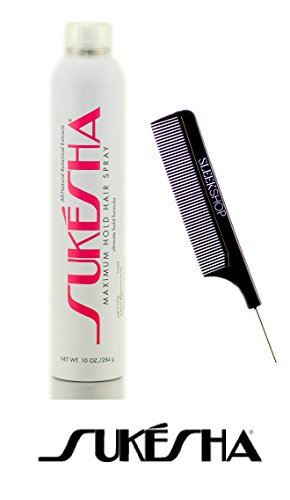 Sukesha Maximum Hold Hair Spray Ultimate Hold Aerosol Formula With Sleek Steel Pin Tail Comb 2 Oz 57 Gram Travel Size Walmart Com Walmart Com Sukesha Maximum Hold Hair Spray Ultimate Hold Aerosol Formula With Sleek Steel Pin Tail Comb 2 Oz 57 Gram Travel Size Walmart Com Walmart Com
