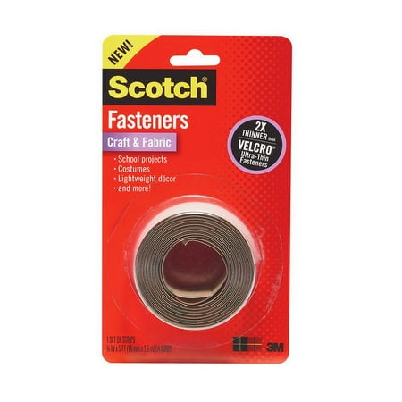 Scotch 1"x5' Ultra-Thin White Fasteners