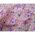 thumbnail image 4 of oneOone Silk Tabby Fabric Watercolor Leaves & Flower Floral Print Sewing Fabric BTY 42 Inch Wide, 4 of 4