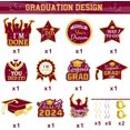 Graduation Decorations Class Of 2024 - Maroon And Gold Graduation