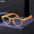 thumbnail image 2 of Reading Glasses Woman Fashion Readers Man Promotion Glasses 400 With Spring Hinge Round Shape Orange +300, 2 of 6