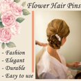 thumbnail image 4 of 24 Uds accesorios para el cabello de boda, horquillas florales para el cabello para novia, pinzas para el cabello en espiral con diamantes de imitación, pinzas para el cabello de cristal para novia Sincero Hogar, 4 of 5