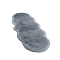 thumbnail image 2 of CuiLiyq Soft Faux Fur Rug, Dark Gray Fluffy Bedside Runner Rugs for Bedroom Bedside Bed Floor Living Room, Plush High Density Cushion Carpet, 55.1" x 19.6", Dark Gray, 2 of 8