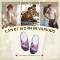 thumbnail image 7 of Picia Lavender Roses Arrangement for Women's Lamb-hug Comfy Fleece House Slippers Memory Foam, Slip-on House Shoes Indoor Outdoor-44/45, 7 of 7