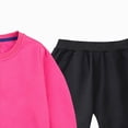 thumbnail image 6 of TOWED22 Toddler Girl Boy Pants Set 2 Piece Clothes Long Sleeve Graphic Tees and Stretch Pants for Toddler Fall Winter Outfits Clothing(Hot Pink,11-12 Y), 6 of 9