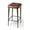 Brown, variant on 39 x 15 x 18 in. Dark Brown Leather Bar Stool