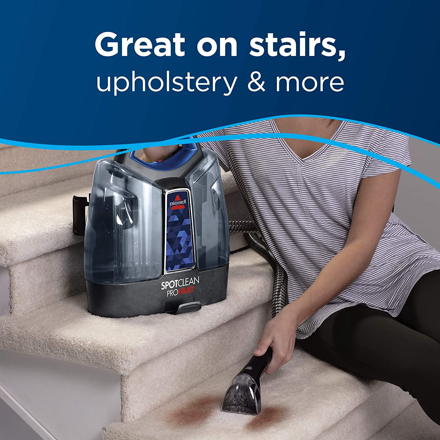 Limpiador de Alfombras SpotClean ProHeat Bissell Portátil para