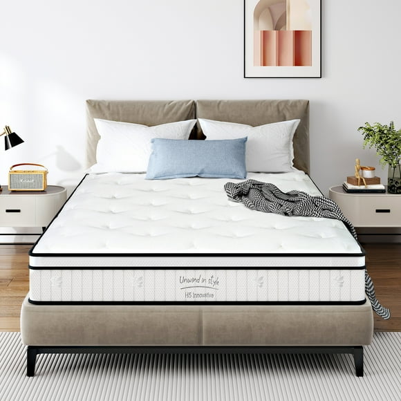 Noble House 10 Inch Full Memory Foam Mattress with Pocket Spring