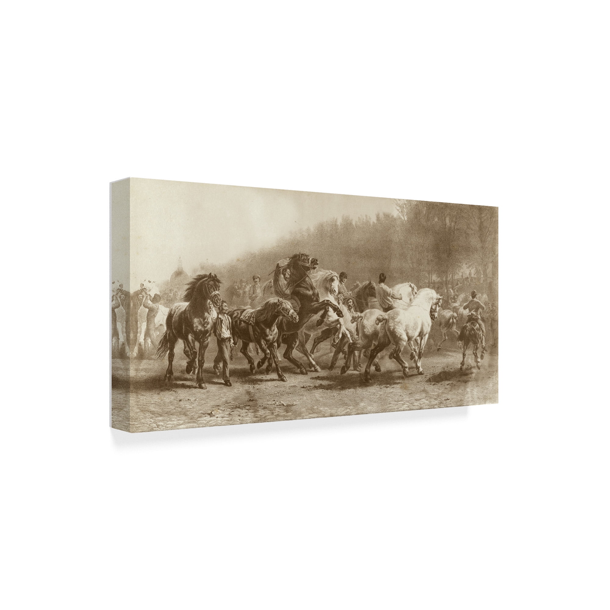 Trademark Fine Art 'Horse Fair' Canvas Art by Rosa Bonheur