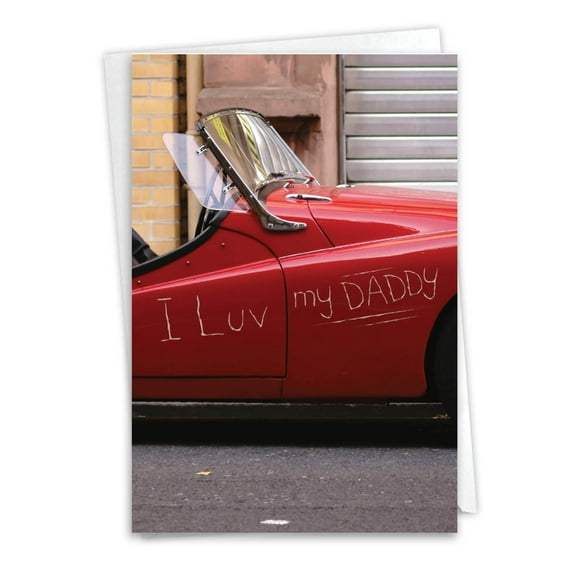 1 Funny Father's Day Card with Envelope - Luv Scratch C6773FDG