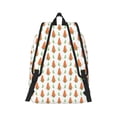 thumbnail image 2 of Naloa Cute Carrot Print Canvas Backpack for Men Women Rucksack Casual Travel Daypack College Tote Satchel Bookbag for Teens-Small, 2 of 7