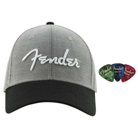 Fender Hipster Dad Hat Bundle with Picks