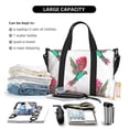thumbnail image 4 of Travel Duffle Bag Painted Flying Parrot Pink Travel Tote Bags Carry on Luggage Waterproof Weekender Bags with Top Handle Adjustable Shoulde Strap for Travel Gym, 4 of 5