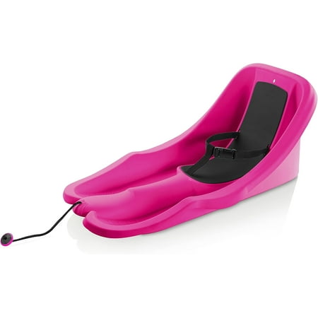 Gizmo Riders Baby Rider Monster Pink Pull Snow Sled for Toddlers, 55 lbs , Ages 6 Months+
