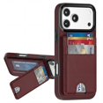 thumbnail image 1 of Funda cartera DREAMME para iPhone 17 Pro Max con RFID, color vino, 1 of 9