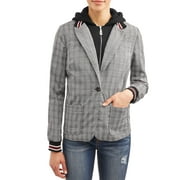 EV1 from Ellen DeGeneres Varsity Zip Up Hoodie Blazer Women's