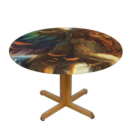 

Animal art feature s & Round Table Cloths Waterproof Table for Dining Table Buffet Parties Outdoor Picnic Camping