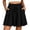 Black, variant on Women's Flowy Summer Shorts Drawstring Elastic Ruffled Trim High Waisted Casual Dressy Shorts Summer Beach Vacation Short Pants with Pockets
