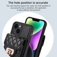 thumbnail image 6 of Nalacover Crossbody Wallet Case for iPhone 15, [6 Card Slots] Leather Purse Phone Case Luxury Buckle Closure Card Holder Shoulder Strap Handbag Case Women For iPhone 15, Black, 6 of 11