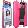 thumbnail image 1 of Cartera de policarbonato para tarjetas de identificación LIUGX, color rosa, 1 of 6
