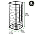 thumbnail image 4 of mDesign Metal Free Standing Toilet Paper Stand, Holds 3 Rolls - Matte Black, 4 of 7