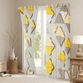 thumbnail image 3 of Homewish Chic Stereoscopic Triangle Blackout Curtains Set of 2 (52x84 Each), Aesthetic Abstract Window Curtains, Modern Fashion Minimalism Curtains and Drapes, Window Curtains Home Decor, 3 of 6