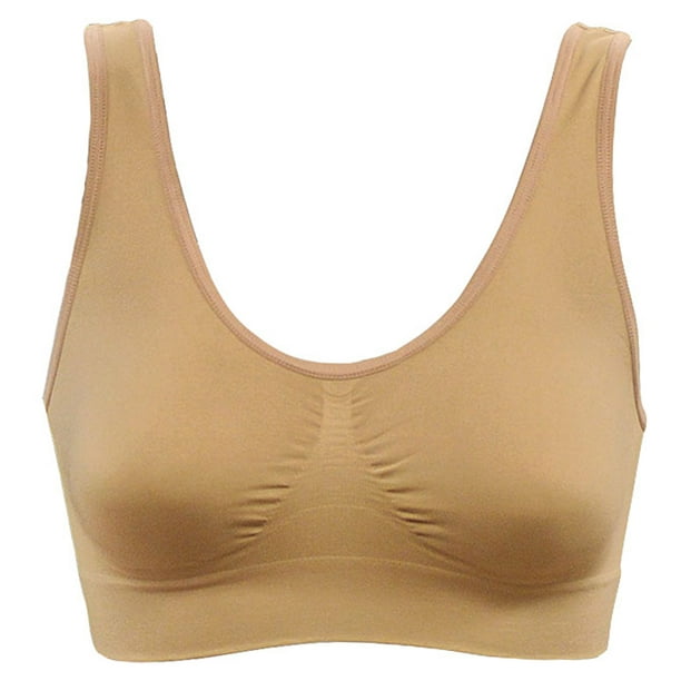 As Seen On Tv Dream By Genie Bra Seamless Pullover Bra With Adjustable  Lift-Padded-Nude-2XL (Bust 43-46)
