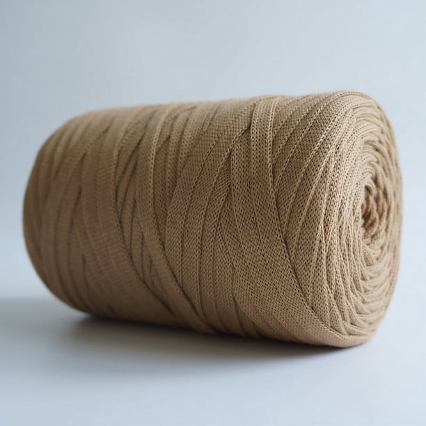 Zhuge 250 g 8,1 oz Hilos de colores sólidos para hacer tú mismo bolsos, alfombras, cojines, tela de algodón, hilo para tejer a crochet, color café