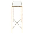 thumbnail image 6 of SAFAVIEH Couture Jessa Glam Metal Console Table, Brass/White, 6 of 11