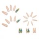 thumbnail image 1 of Uñas postizas largas, uñas postizas acrílicas de ataúd, cubierta completa, uñas postizas de bailarina, 1 of 5