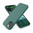 thumbnail image 1 of Chenchen Compatible with iPhone 12 Pro Max Case,[Military Grade Drop Protection] [Anti-Scratch Microfiber Lining] Silicone Shockproof Protective Phone Case Slim Thin Cover 6.5 inch, Pine Green, 1 of 1