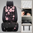 thumbnail image 6 of Eheartsgir Pink Cherry Blossom Print Auto Seat Protector for Pets, Airbag Compatible Washable Car Interior Accessories for Sedans, Polyester Front Covers, 6 of 7