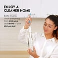 thumbnail image 2 of 5-Pack Bottle Cleaning Brush Set - 15" Long Handle Blue Bottle Cleaner for Washing Narrow Wine/Beer Bottles/Thermos/Flask Tumbler/Sport Well/Kettle/Lid Brush, Straw Brush, 2 of 9