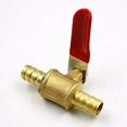 thumbnail image 2 of Válvula de bola de latón, válvula de cierre de 8 mm, adaptador de conector de grifo para tubería de púas para agua, gas, aceite (1 unidad, 8 mm), 2 of 4