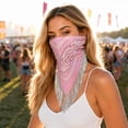 thumbnail image 5 of rhinestone bandana Fringe bandanas for women rhinestone bandana Western Bling Sparkly Bandanas 1 pack,One Size, 5 of 5