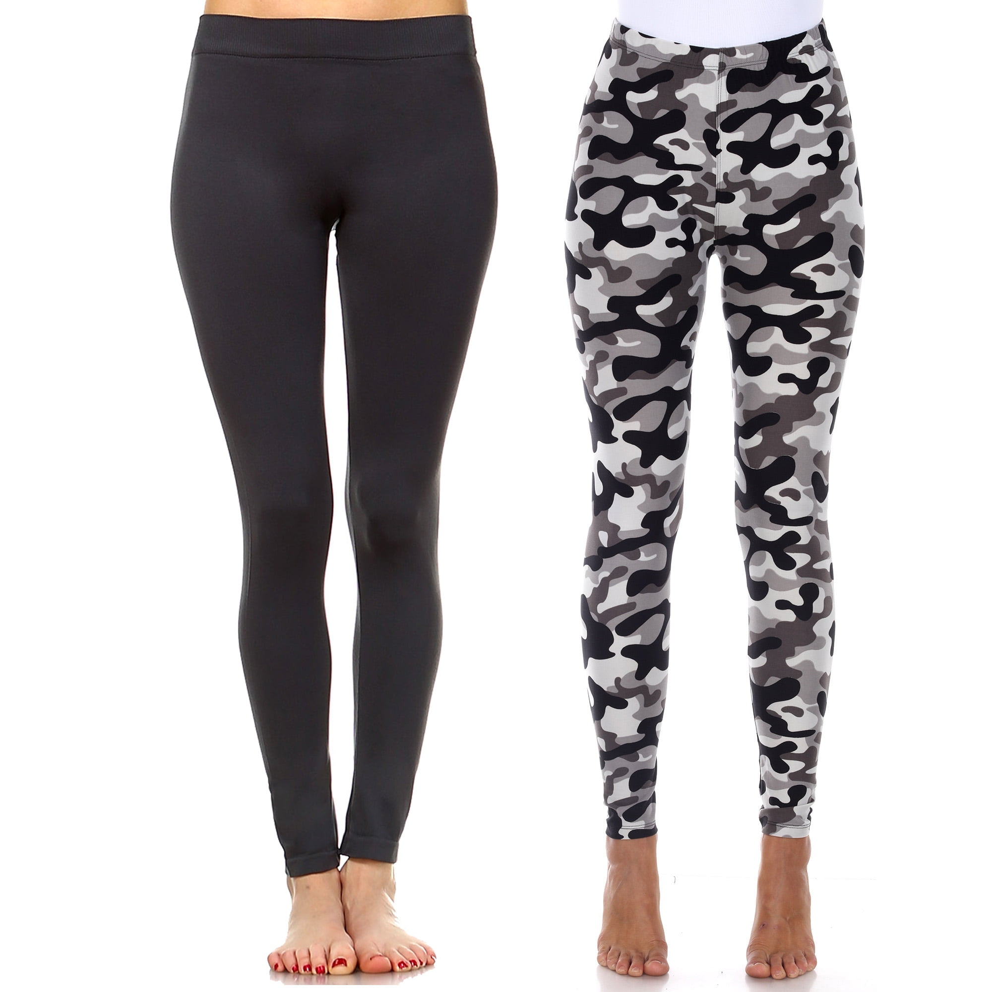 Pack of 2 Leggings Charcoal Grey Army