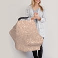 thumbnail image 3 of Fotbe Beige Sparkling Glitter Pattern Car Seat Covers for Babies, Nursing Breastfeeding Cover Infant Carseat Canopy, Soft Stretchy Carrier Cover, 3 of 9