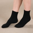 thumbnail image 2 of Diabetic Ankle Socks - 3 Pack, Large, Black, 2 of 4