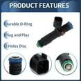 thumbnail image 4 of Fuel Injector No.5C3Z-9F593-DC Fuel Injection Nozzle for FORD F-150 V8  2005-2006 5.4L Black, 4 of 6