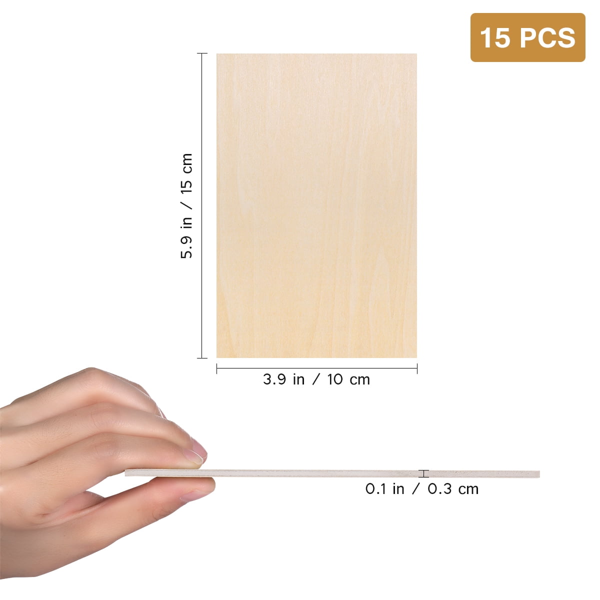 Fabbay 20 Pieces Basswood Sheets Thin Wood Sheets Craft Wood Board  Unfinished Plywood for Craft DIY Wooden Plate Model Wooden House Aircraft  Ship Boat
