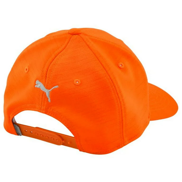 NEW Puma P Cap Rickie Orange/Cool Mid Gray Snapback Golf Hat/Cap