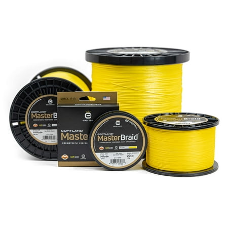 UPC: 0043372154568 | Cortland Master Braid – Braided Fishing Line  Yellow