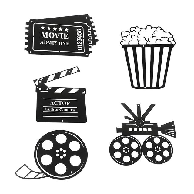 Cinema Decor 5 piezas / juego de accesorios de modelo de colgante