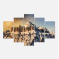 thumbnail image 2 of Dramatic Overcast Sky over Alps - Landscape Canvas Art Print, 2 of 3
