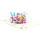 thumbnail image 1 of Feliz cumpleaños Jump Out Card Laser Cut 3D Tarjeta de felicitación para invitación de cumpleaños JShteea Libre de BPA, 1 of 4