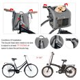 thumbnail image 4 of Cesta de bicicleta para mascotas BABEYER, expandible, con lados suaves, gris, 4 of 7