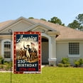 thumbnail image 2 of Joocar America 250th Birthday 1776 2026 Linen Garden Flag For Spring Summer Home Outdoor Garden Yard Door Decor 12x18 Inch, 2 of 5