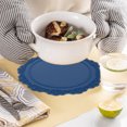thumbnail image 4 of Raindrops Blue Silicone Place Mats for Home Use Stylish Table Decor Easy 2pcs Set, 4 of 8