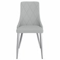 thumbnail image 2 of Chaise moderne de mi-siècle, jeu de 2, gris clair, 2 of 7